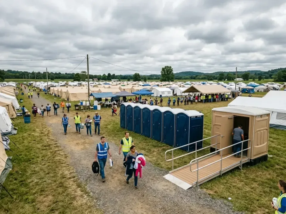 disaster-relief-camp-restrooms-010 — frequently asked questions, Dumpster & Portable Bathrooms Rental in North College Hill,…